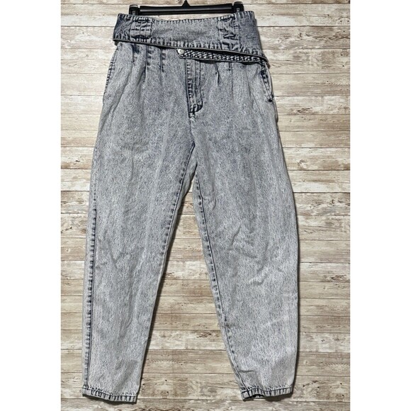 Vintage Jordache Jeans Women 11/12 80s 90s Acid Stone Wash High Rise Tapered Mom - Picture 1 of 16